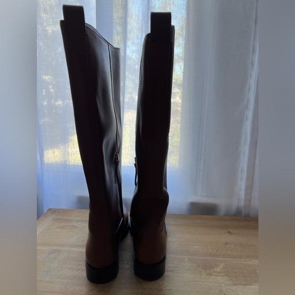 New Tory Burch “The Riding Boot” in Palissandro Brown Women’s Size 6.5 - Picture 5 of 13